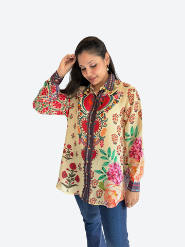 Heritage Bloom Printed Shirt