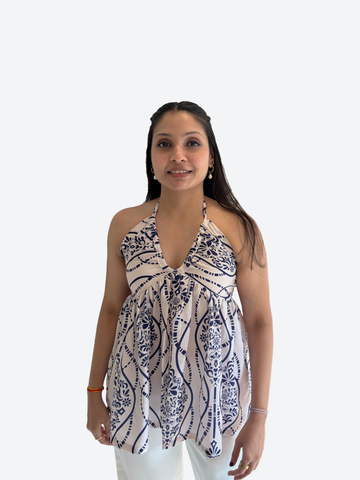 Indigo Breeze Halter Top