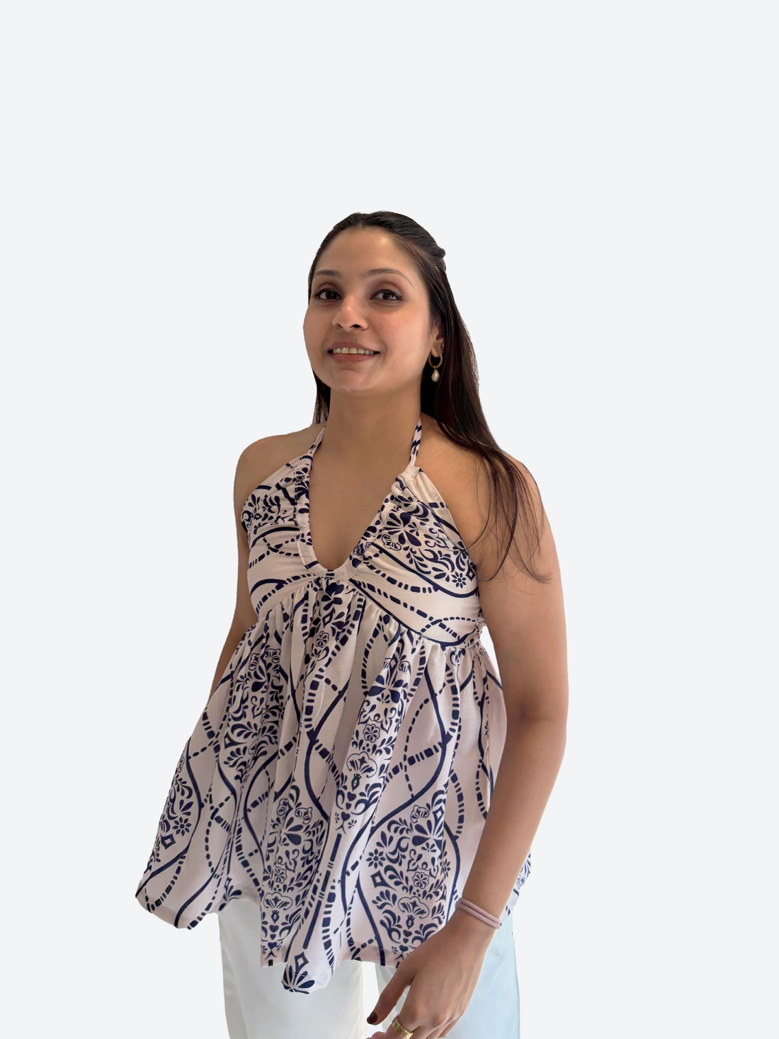 Indigo Breeze Halter Top