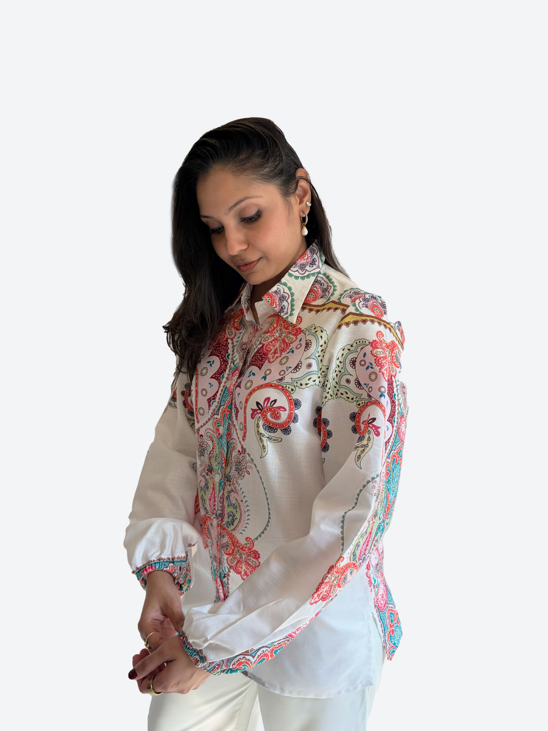 Ivory Paisley Reverie Shirt