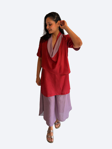 Terracotta Drape Layered Set