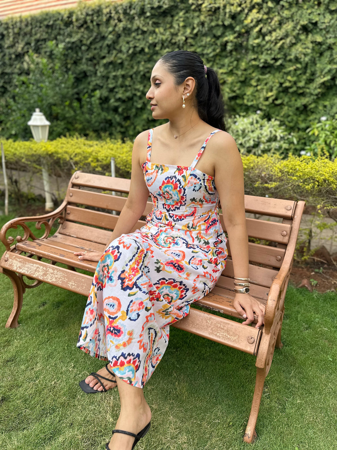Boho Paisley Midi Dress