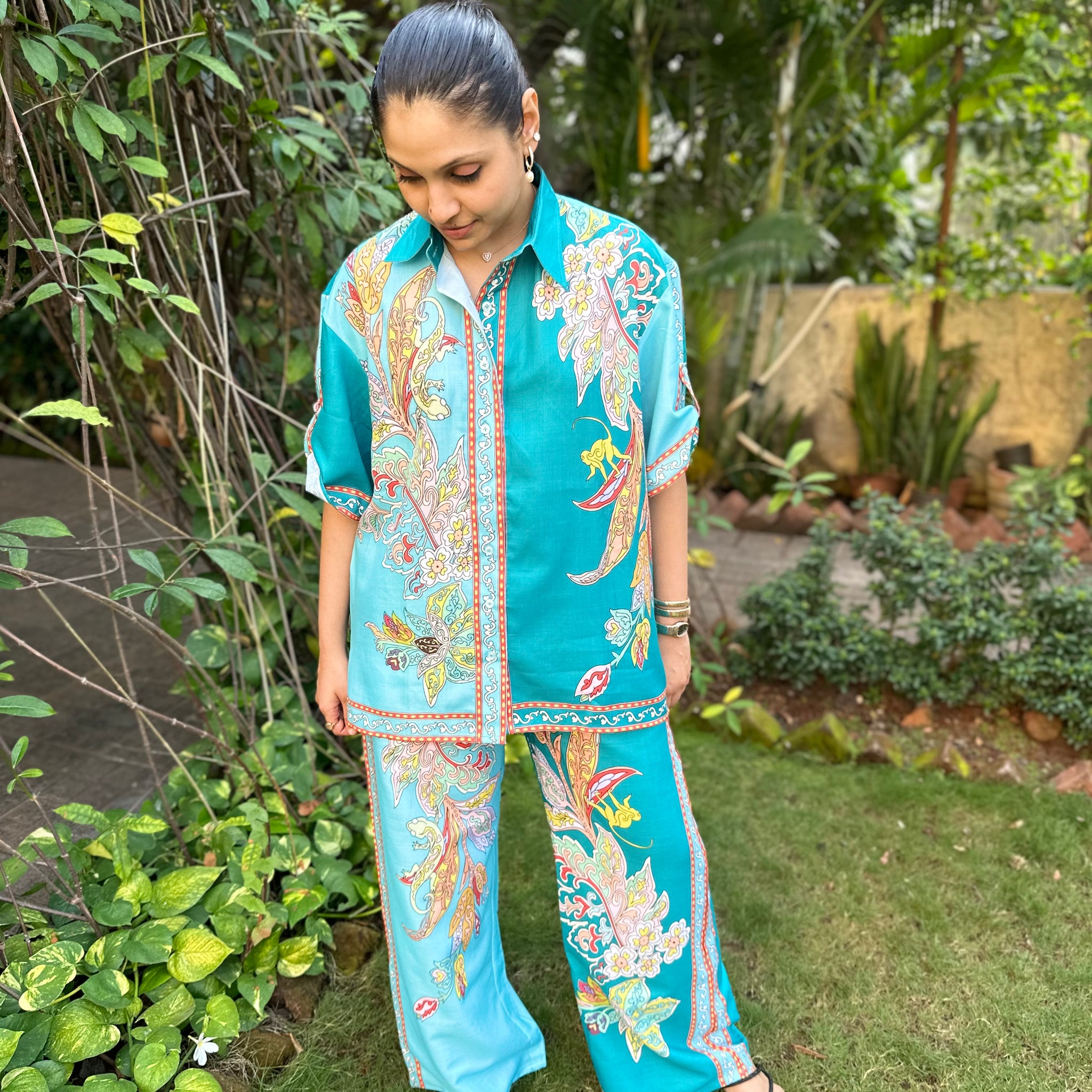 Paisley Teal set