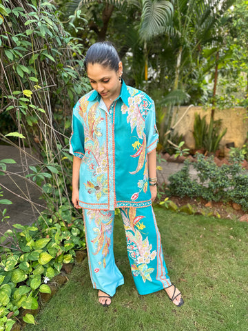 Paisley Teal set