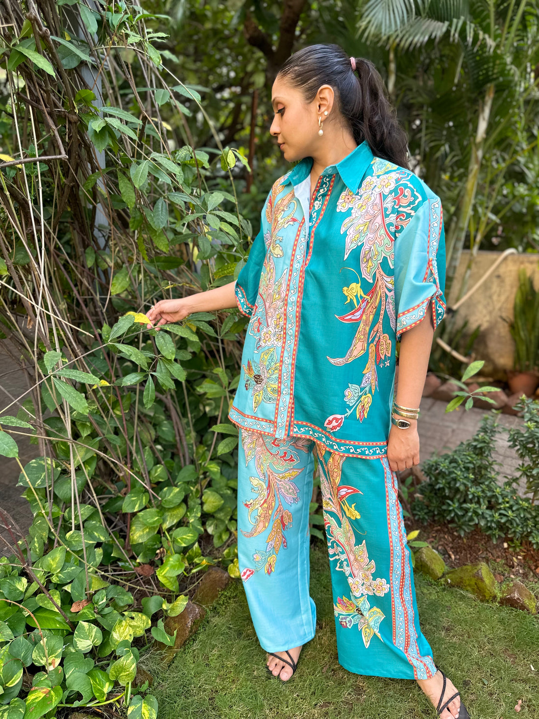 Paisley Teal set
