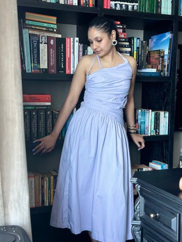 Lilac Elegance Midi Dress