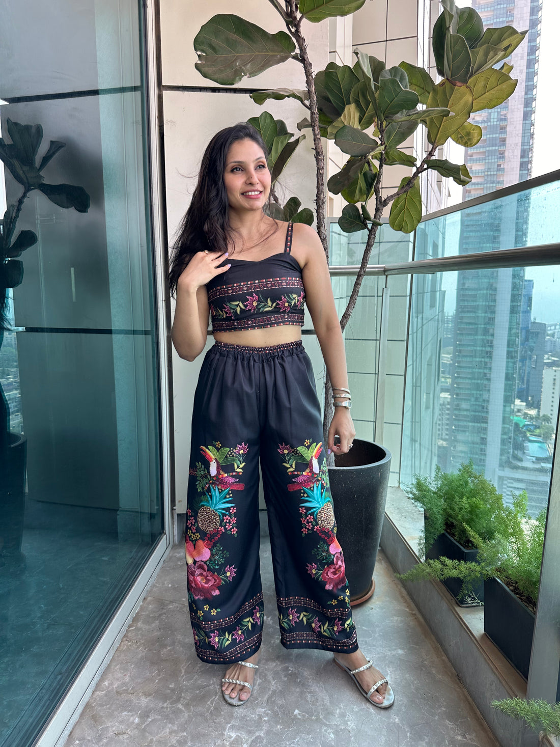 Midnight Tropics Co-ord Set