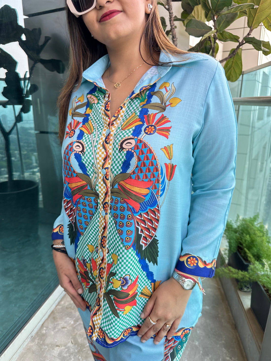 Peacock Paradise Co-ord Set