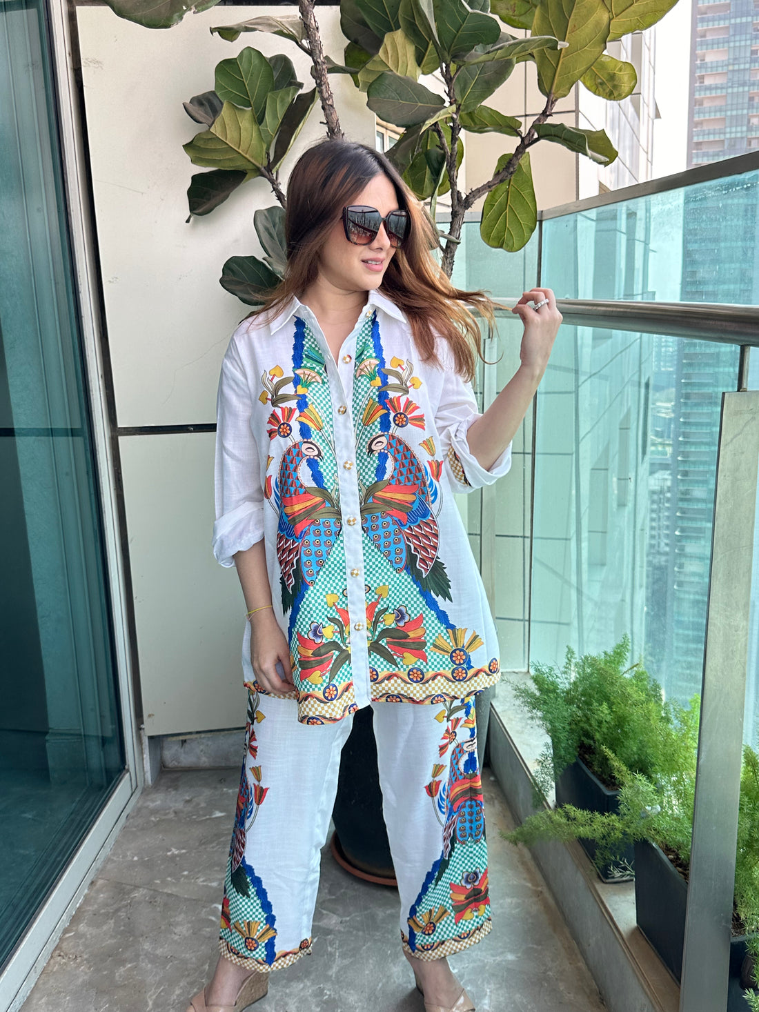 Peacock Paradise Co-ord Set