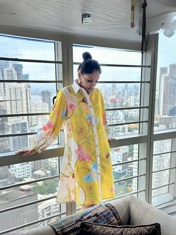Sunshine Bloom Shirt Dress