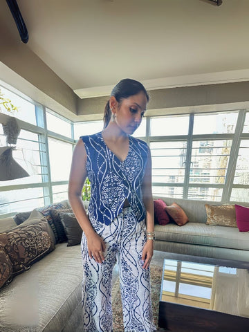 The Indigo Waistcoat Set
